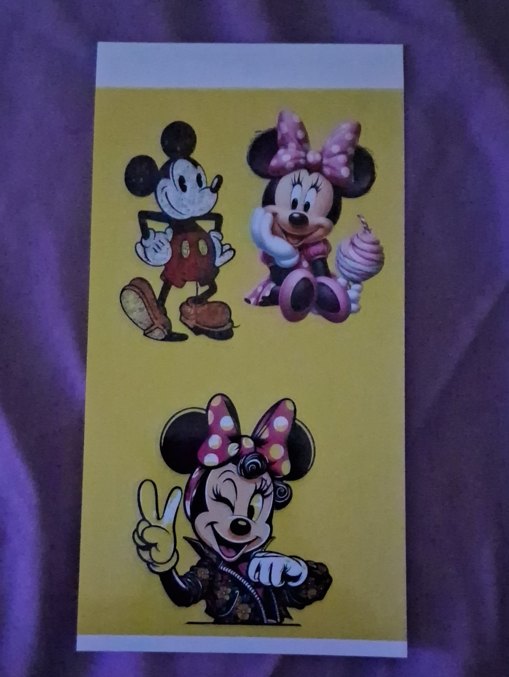 Minnie & Mickey Decorative Sticker Sheet - Yellow 3 Sticker